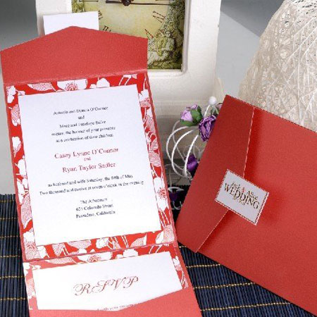 Wedding Invitations - Together forever (Red) | 永結同心